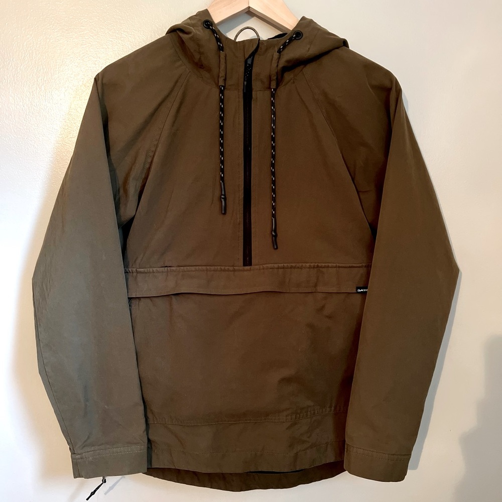 Dakine Wren Anorak Pullover Olive Green Water Resistant/Repelling